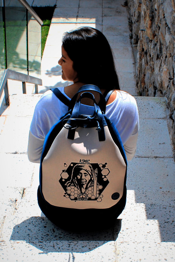 Black Velvet Leather Backpack Nahuales Mayas Etzbal Handmade In