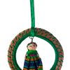 Guatemalan "No Worry Ornaments" - Circular Pine Ornaments