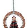 Guatemalan "No Worry Ornaments" - Circular Pine Ornaments